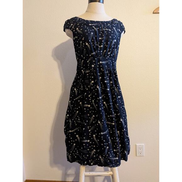 Emily and fin star dress size L fit and flare shooting star space teacher - Picture 1 of 9
